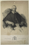 32059 Portret van Johannes van Santen, geboren 1773, oud-katholiek aartsbisschop van Utrecht (1825-1858), overleden ...